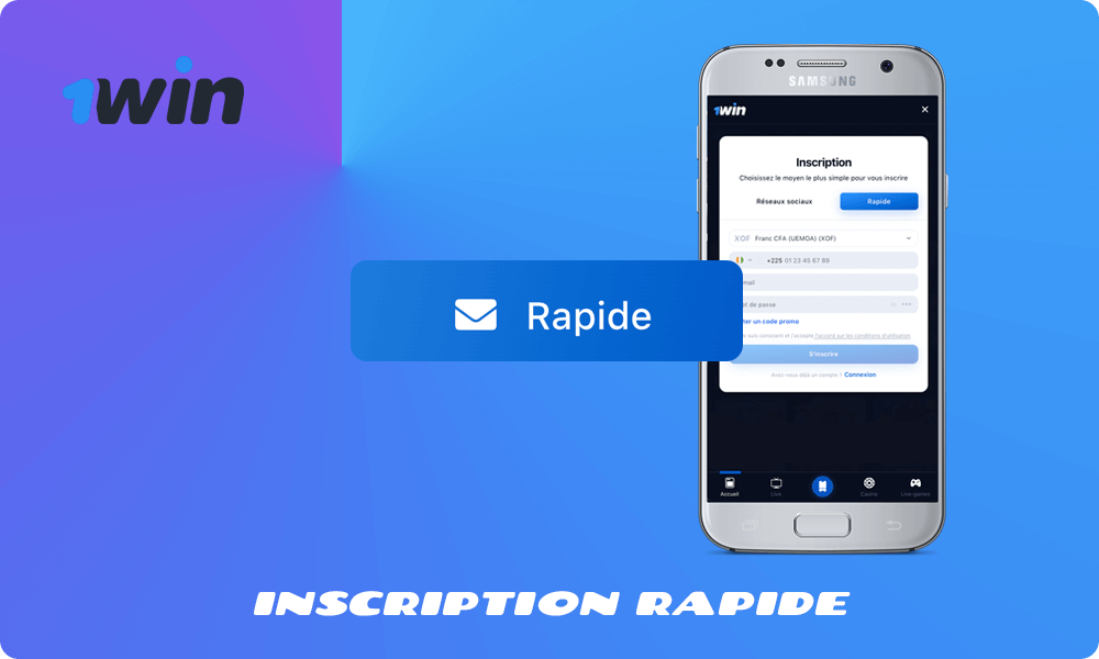 Conseils pour Inscription rapide à 1win