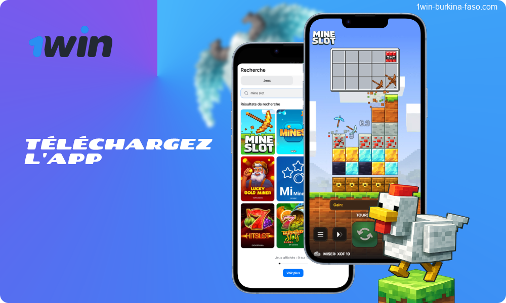 Pour profiter des jeux de machines à sous 1win Mine sur votre appareil mobile au Burkina Faso, téléchargez gratuitement l'application depuis le site officiel
